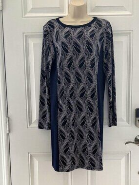 NWT Navy Blue/White Dress by Michael Kors